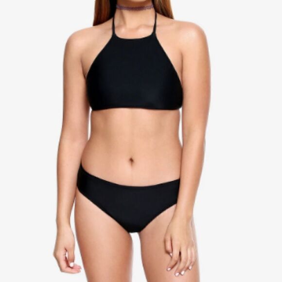 NWT Galaxy Reversible Bikini Bottom Small Cheeky Blue Black - Picture 2 of 7